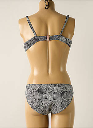 Costum de baie din două piese elasticitate top sutien modelat negru SKINY femeie