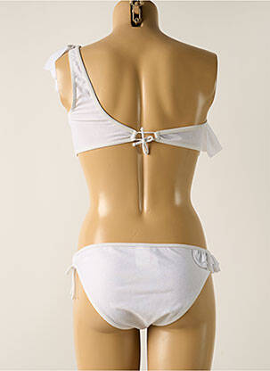 Costum de baie din două piese elasticitate top bentiță alb PRINCESS K femeie