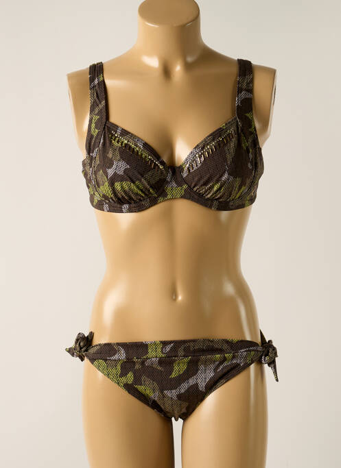 Costum de baie din două piese verde OLYMPIA femeie