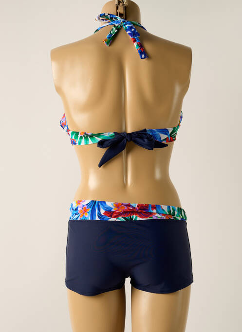 Costum de baie din două piese albastru MISS CARAÏBES femeie