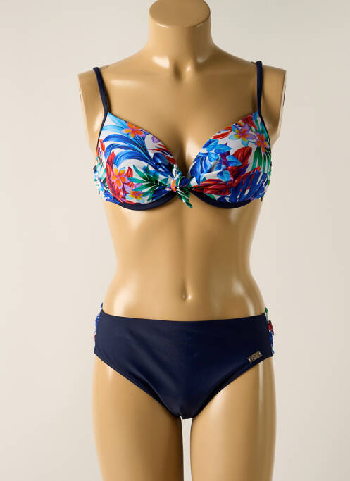 Costum de baie din două piese albastru MISS CARAÏBES femeie