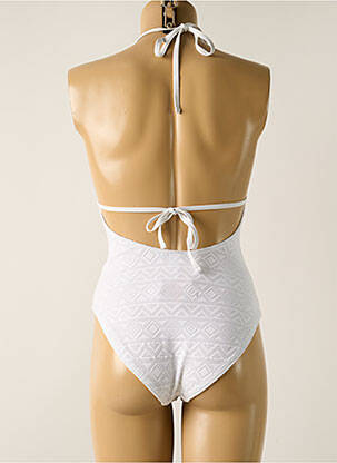 Costum de baie dintr-o singură piesă elasticitate top sutien modelat alb DAG ADOM femeie