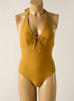 Costum de baie dintr-o singură piesă galben DAG ADOM femeie