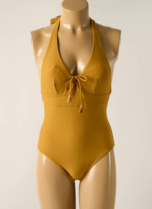 Costum de baie dintr-o singură piesă galben DAG ADOM femeie