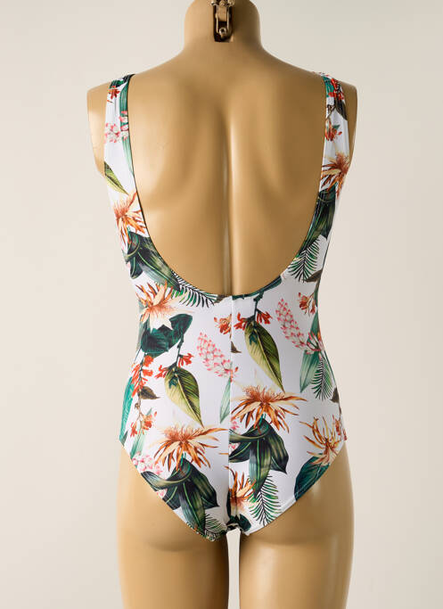 Costum de baie dintr-o singură piesă alb LAGON BLEU femeie