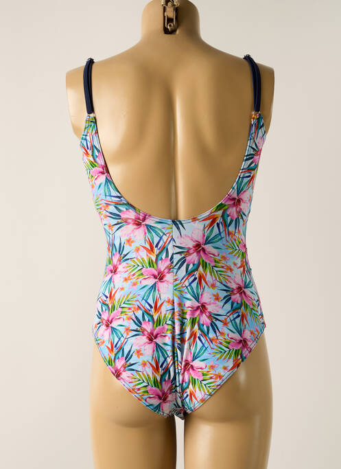 Costum de baie dintr-o singură piesă albastru MISS CARAÏBES femeie