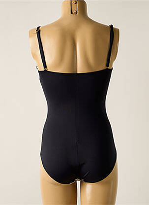 Costum de baie dintr-o singură piesă bretele elastice detașabile top bentiță negru MISS CARAÏBES femeie