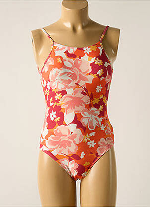 Costum de baie dintr-o singură piesă elasticitate portocalie SEAFOLLY fată