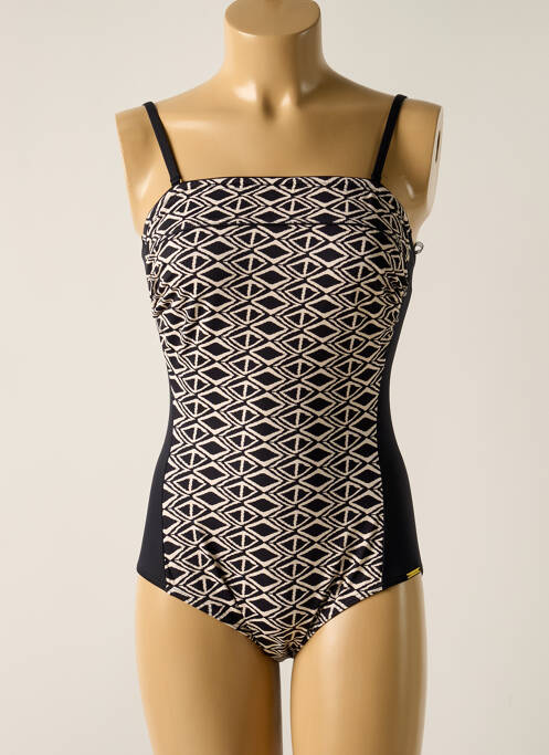 Costum de baie dintr-o singură piesă negru MISS CARAÏBES femeie