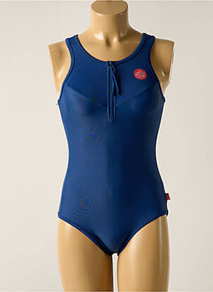 Costum de baie dintr-o singură piesă albastru SEAFOLLY fată