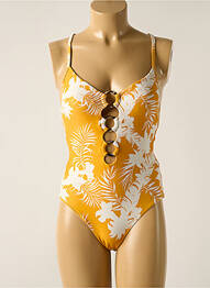 Costum de baie dintr-o singură piesă imprimeu fantezie top sutien modelat galben SEAFOLLY femeie