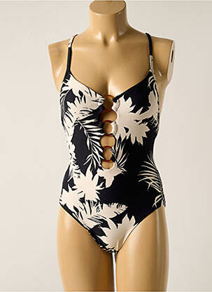 Costum de baie dintr-o singură piesă imprimeu fantezie top sutien modelat negru SEAFOLLY femeie