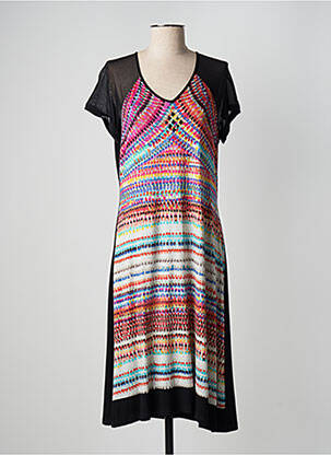 Rochie midi mâneci scurte mâneci scurte negru TERRE DE FÉES femeie