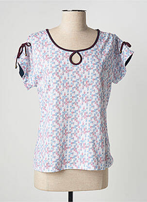Tricou elasticitate mâneci scurte albastru PAUPORTÉ femeie