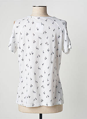 Tricou elasticitate mâneci scurte albastru TERRE DE FÉES femeie