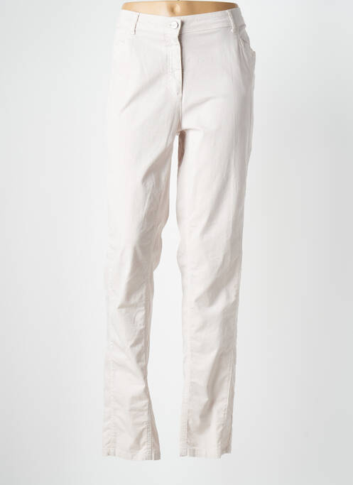 Pantalon slim bej TERRE DE FÉES femeie