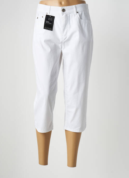 Pantalon trei sferturi alb ANNA MONTANA femeie