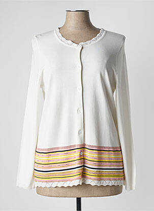 Vestă cu mâneci lungi alb PAUPORTÉ femeie