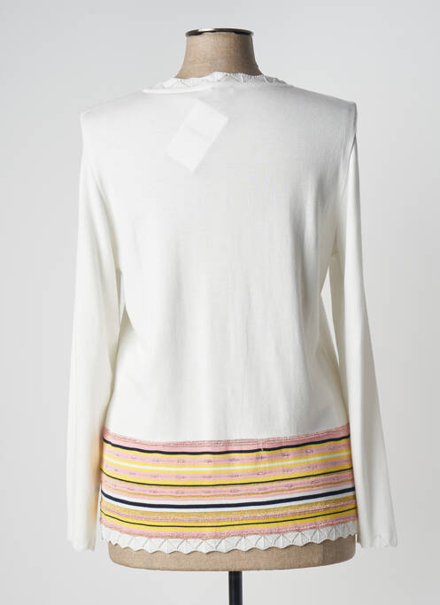 Vestă cu mâneci lungi alb PAUPORTÉ femeie