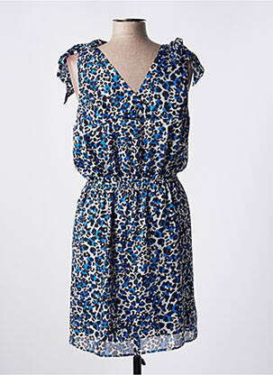 Rochie midi croială fluidă fără mâneci albastru IKKS femeie