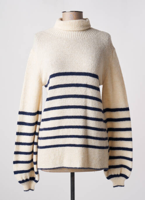 Pulover cu guler înalt bej LE BOUDOIR D'EDOUARD femeie