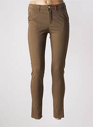 Pantalon 7/8 elasticitate mărime normală verde I.CODE (By IKKS) femme