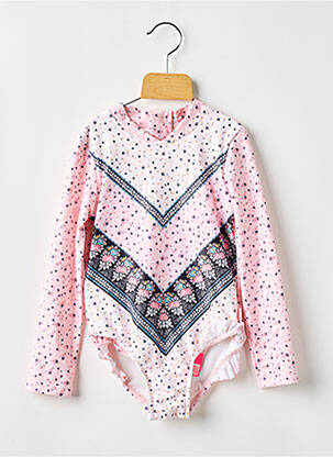 Costum de baie dintr-o singură piesă roz SEAFOLLY fată