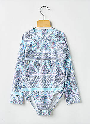Costum de baie dintr-o singură piesă elasticitate albastru SEAFOLLY fată