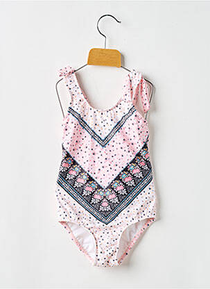 Costum de baie dintr-o singură piesă elasticitate roz SEAFOLLY fată