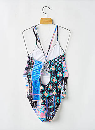 Costum de baie dintr-o singură piesă imprimeu fantezie negru SEAFOLLY fată