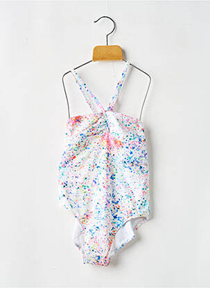 Costum de baie dintr-o singură piesă alb BORABORA fată