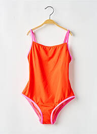 Costum de baie dintr-o singură piesă elasticitate portocaliu KIWI fille