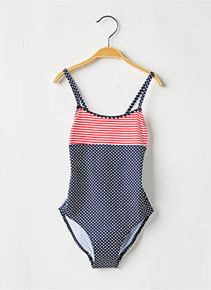 Costum de baie dintr-o singură piesă elasticitate albastru BORABORA fată