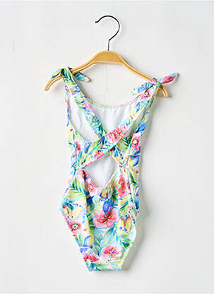 Costum de baie dintr-o singură piesă imprimeu tie and dye verde BORABORA fată