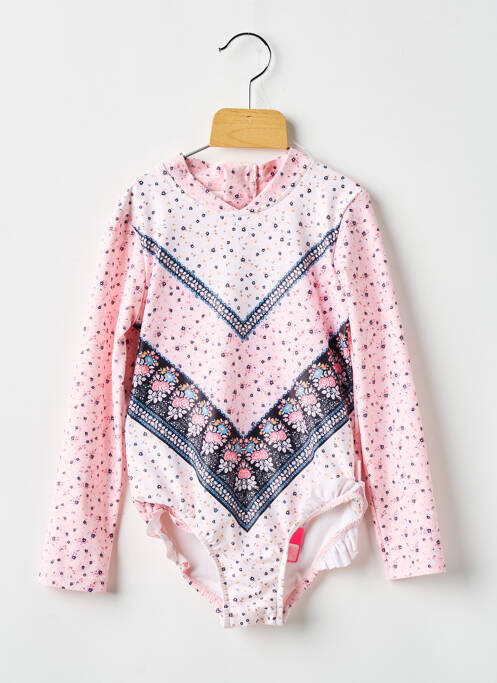 Costum de baie dintr-o singură piesă roz SEAFOLLY fată