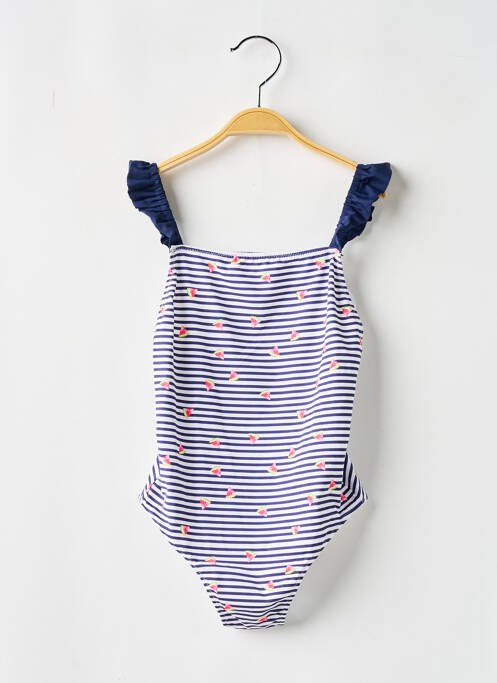 Costum de baie dintr-o singură piesă albastru BORABORA fată