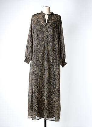 Rochie lungă mâneci lungi mâneci lungi negru B.YOUNG femeie