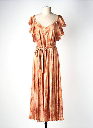 Rochie lungă portocaliu LOUIZON femeie