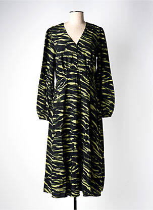 Rochie lungă mâneci lungi mâneci lungi verde B.YOUNG femeie