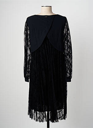 Rochie midi mâneci lungi mâneci lungi negru MC PLANET femeie