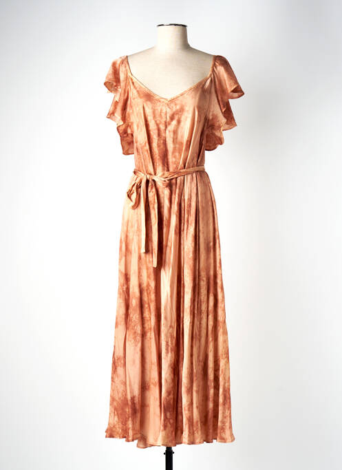 Rochie lungă portocaliu LOUIZON femeie