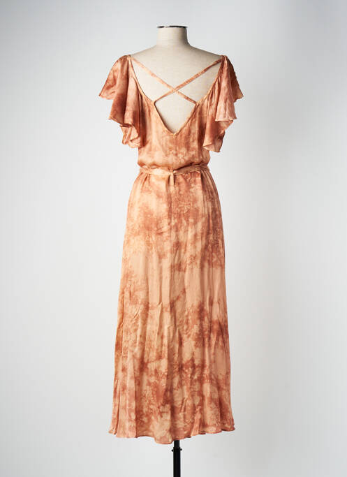 Rochie lungă portocaliu LOUIZON femeie