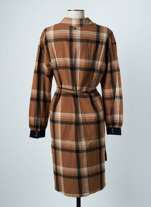 Rochie midi maro PULZ JEANS femeie