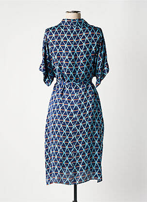 Rochie midi mâneci scurte mâneci scurte albastru BELLA JONES femeie