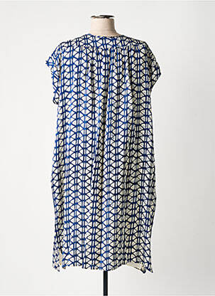 Rochie midi croială fluidă mâneci scurte albastru BELLA JONES femeie