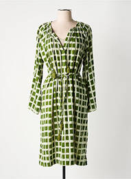 Rochie midi mâneci lungi mâneci lungi verde STELLA FOREST femeie
