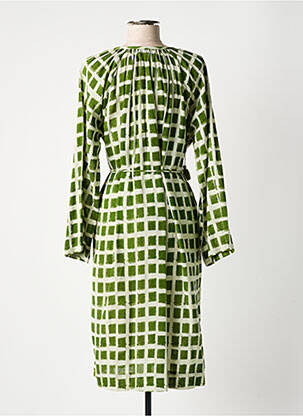 Rochie midi mâneci lungi mâneci lungi verde STELLA FOREST femeie
