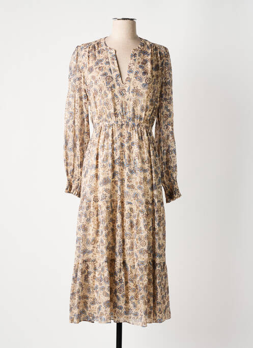 Rochie midi bej GERARD DAREL femeie