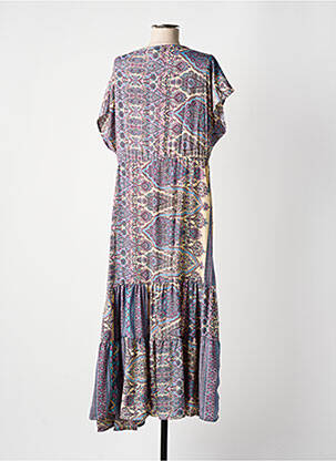 Rochie lungă mâneci scurte mâneci scurte violet B&B femeie