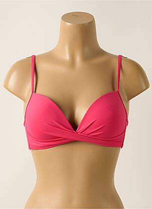 Sutien de costum de baie elasticitate top sutien modelat roz KIWI femeie